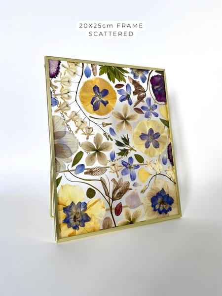 Preservation of your wedding flowers into a frame