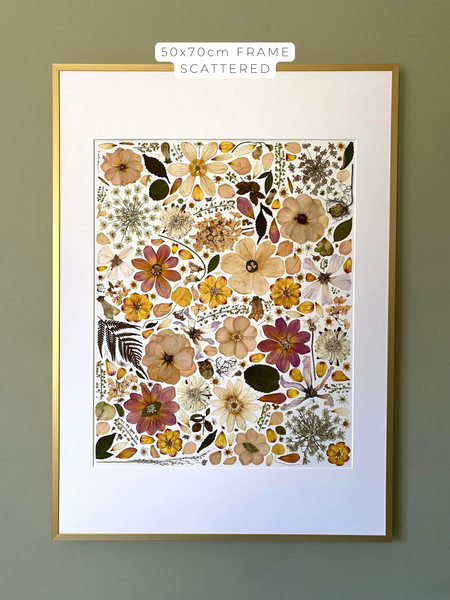 Preservation of your wedding flowers into a frame