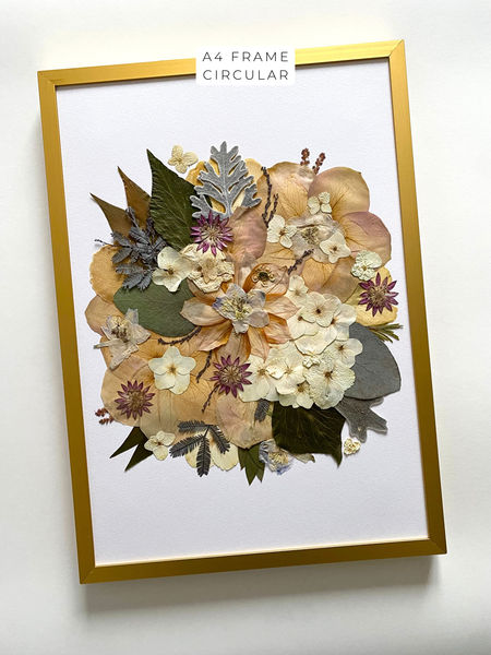 Preservation of your wedding flowers into a frame