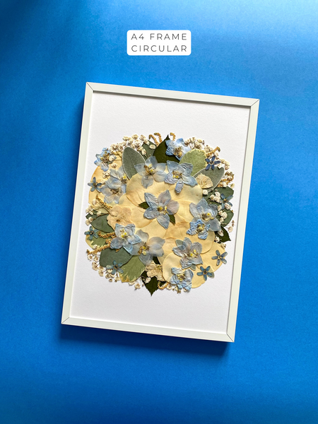 Preservation of your wedding flowers into a frame