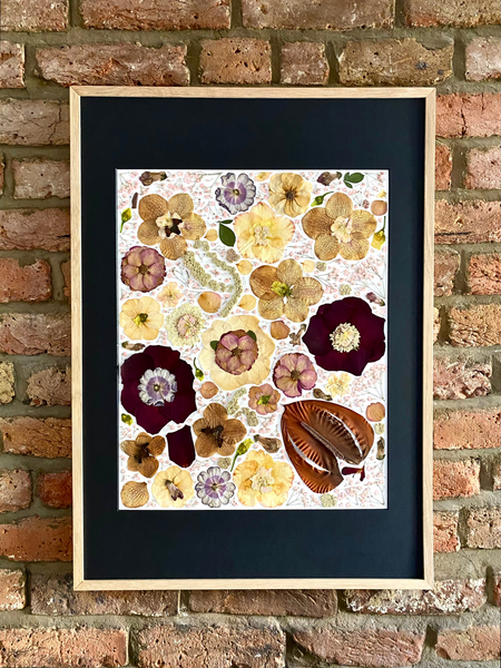 Preservation of your wedding flowers into a large frame