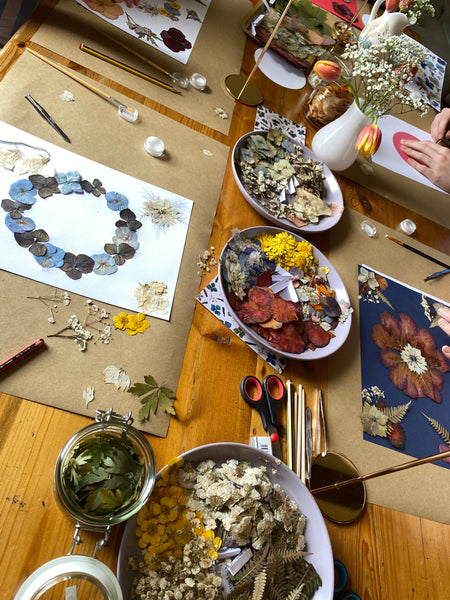 Private Flower Pressing Workshop (6-10 people)
