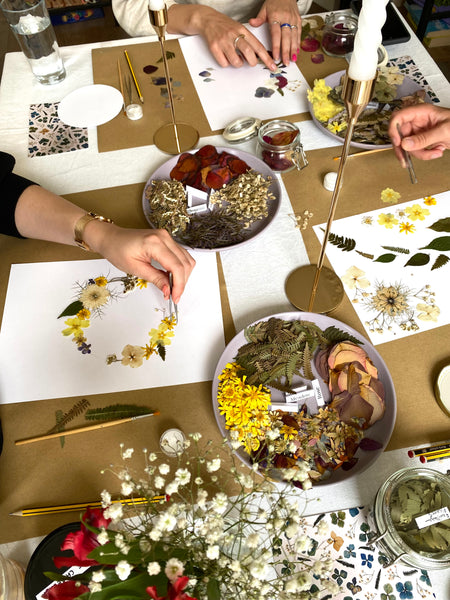 Private Flower Pressing Workshop (6-10 people)