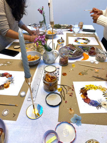 Private Flower Pressing Workshop (6-10 people)