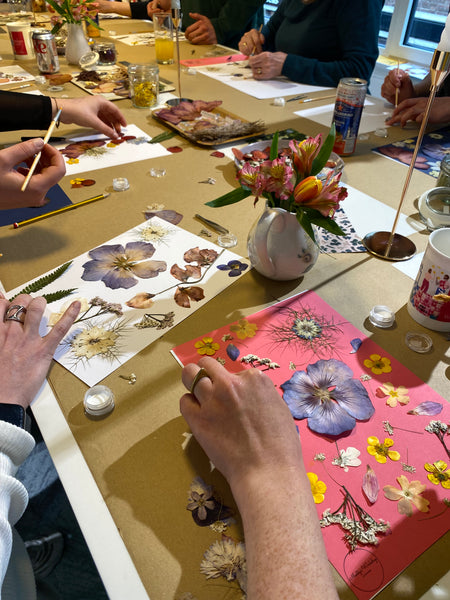 Private Flower Pressing Workshop (6-10 people)