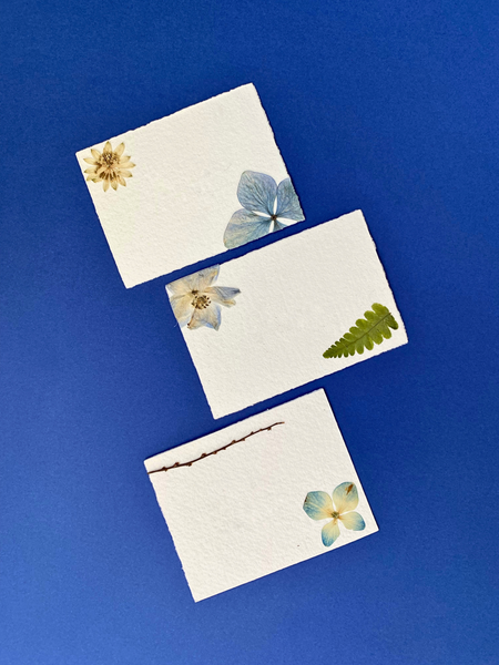 Pressed Flower Wedding Place Cards