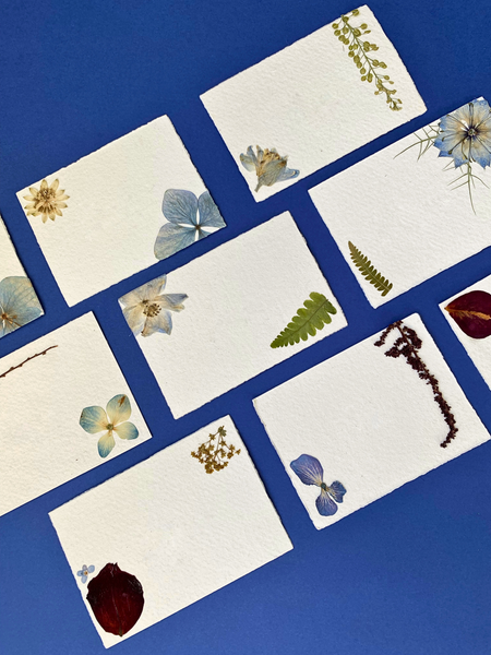 Pressed Flower Wedding Place Cards